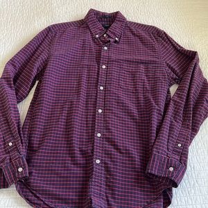 J. Crew Slim Plaid Oxford Dress Shirt